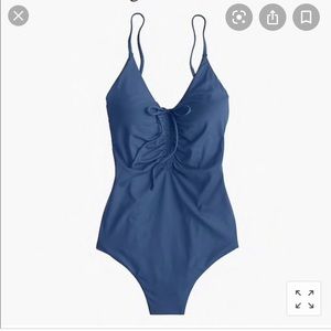 J.Crew Playa Laguna Ruched One-Piece Swimsuit, XXS